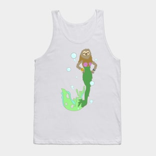 Sloth Mermaid Tank Top